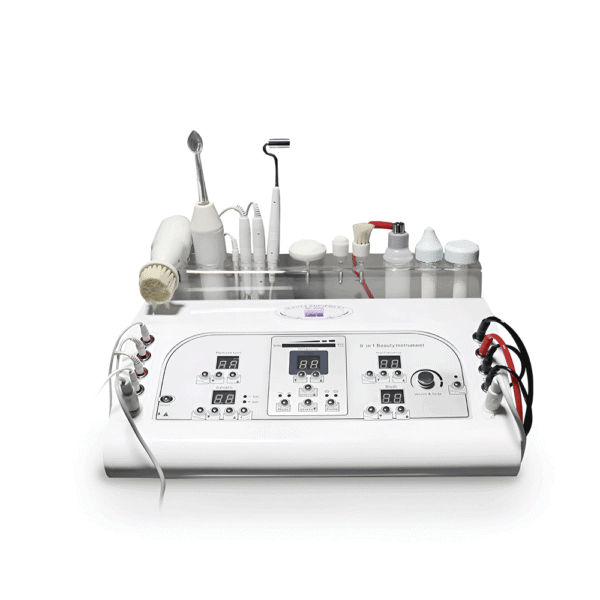 8-in-1 Professional Facial Machine for Deep Cleansing, Skin Rejuvenation & Acne Treatment