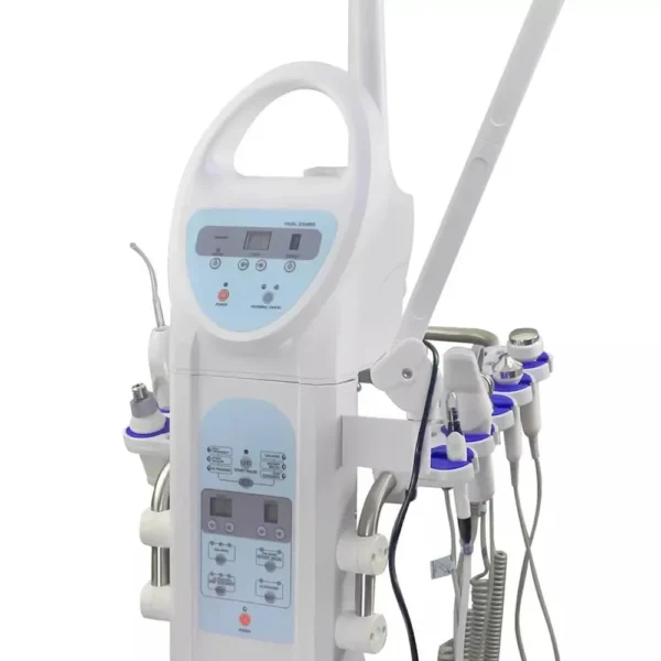 kf-S6620a3c6432f46348519a8d95c3239246 Professional 9-in-1 Multifunction Facial Machine With Facial Steamer LED Magnifying Lamp